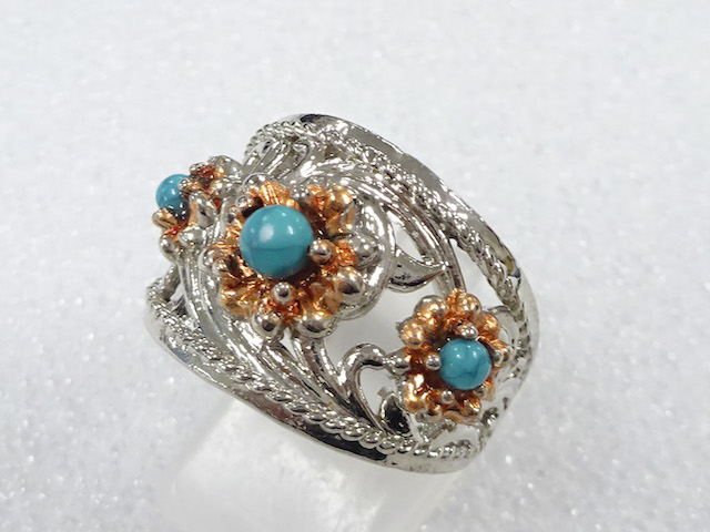 COLORED STONE FASHION RING / JP SIZE 18